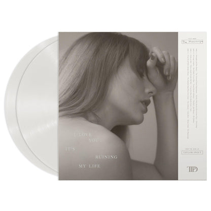 Taylor Swift- The Tortured Poets Department (Ghosted White Colored 2LP) (The Manuscript Ed) (DAMAGED)
